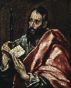 El Greco St. Paul oil painting artist